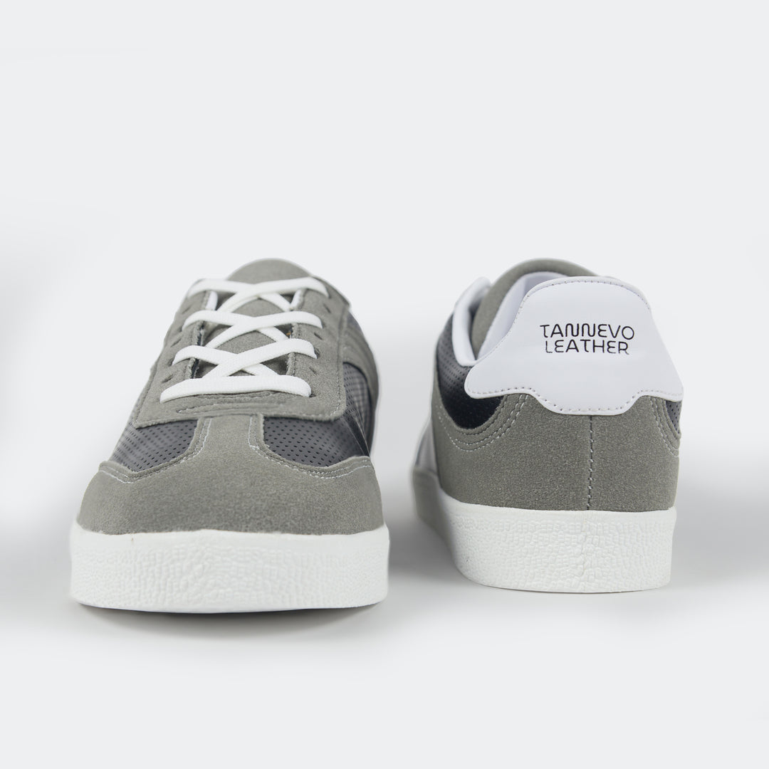 Grey & Black Casual Sneakers for Men – Lightweight Everyday Comfort