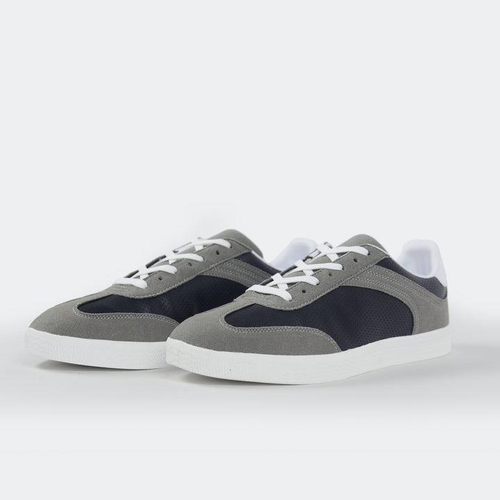 Grey & Black Casual Sneakers for Men – Lightweight Everyday Comfort