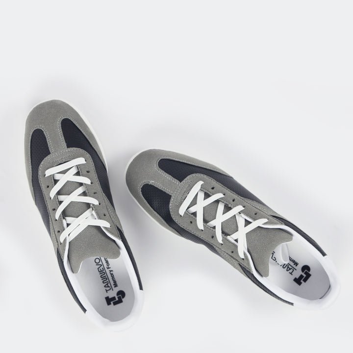 Grey & Black Casual Sneakers for Men – Lightweight Everyday Comfort