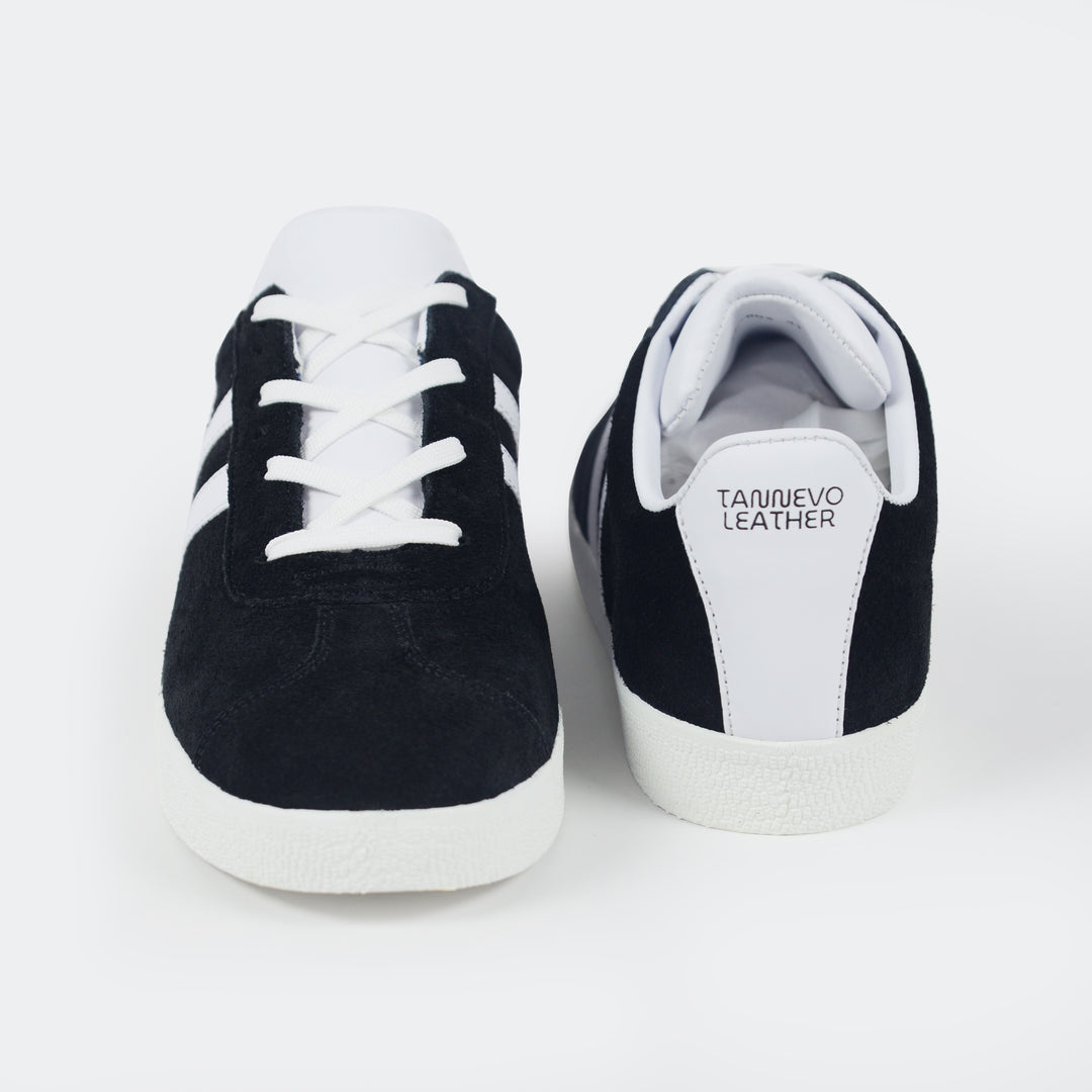 Classic Black Suede Sneakers – Minimalist Casual Shoes for Men