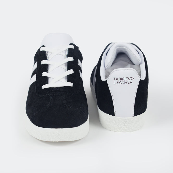 Classic Black Suede Sneakers – Minimalist Casual Shoes for Men