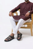 Black Leather Strap Sandal