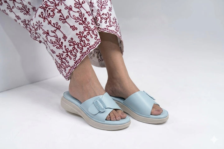 Premium Blue Elegant Medicated Slipper