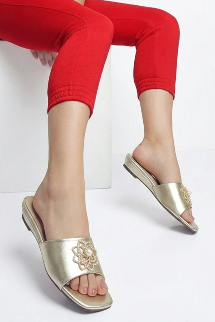Gold Modern Luxe Slipper