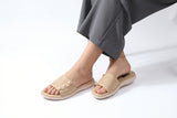Beige Comfort PU Medicated Slipper