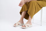Luxury Cream Designer Medicated Slipper