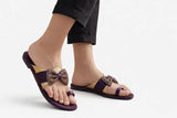 Elegant Purple Stylish Slipper