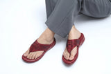 Maroon Premium PU Medicated Chappal