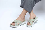 Green Chic PU Medicated Slipper
