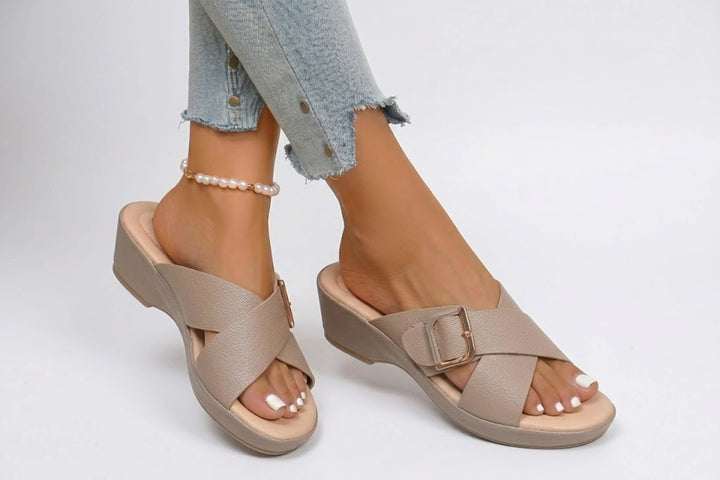 Khaki Elegant Premium Medicated Slipper