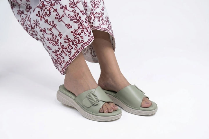 Premium Green Elegant Medicated Slipper