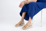 Luxury Beige Soft Sole Medicated Slipper