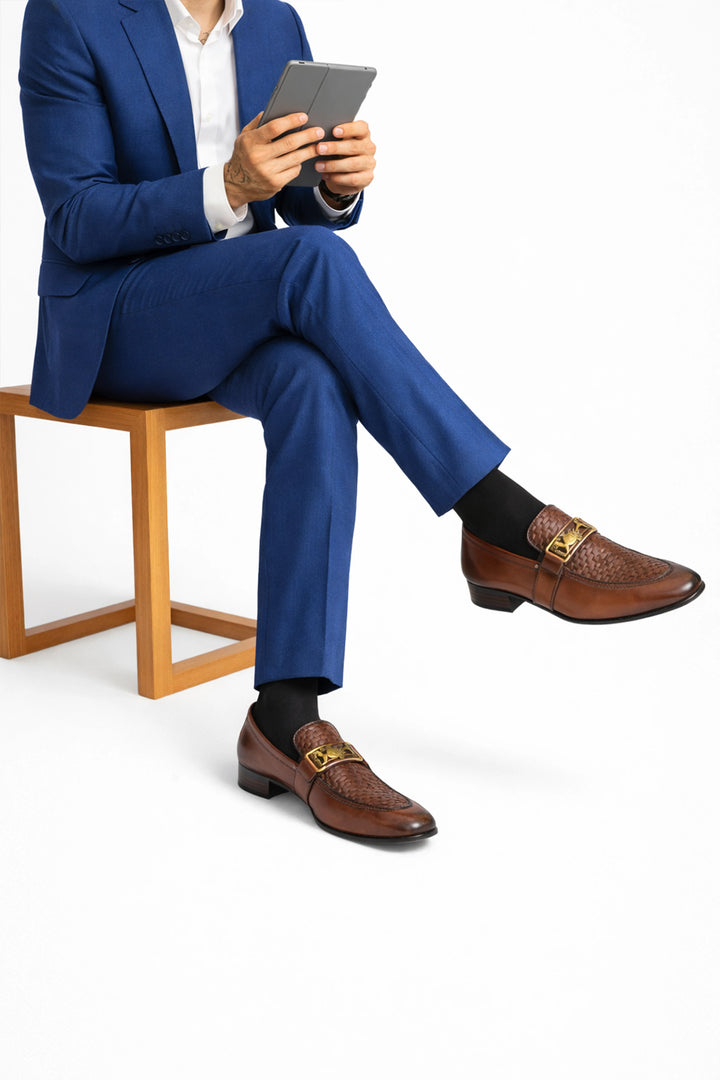 Brown Polished Executive Shoes