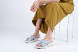 Luxury Blue Designer Medicated Slipper