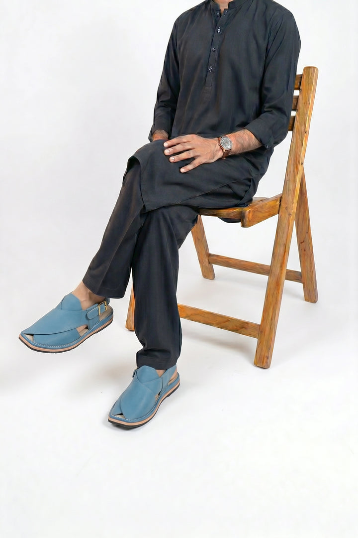 Light Blue Smart Zalmi Comfort Walk Shoes