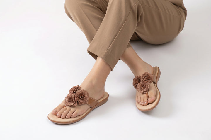 Elegant Mustard Medicated Slipper
