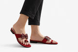 Elegant Maroon Stylish Slipper