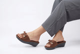 Coffee Premium PU Medicated Slipper