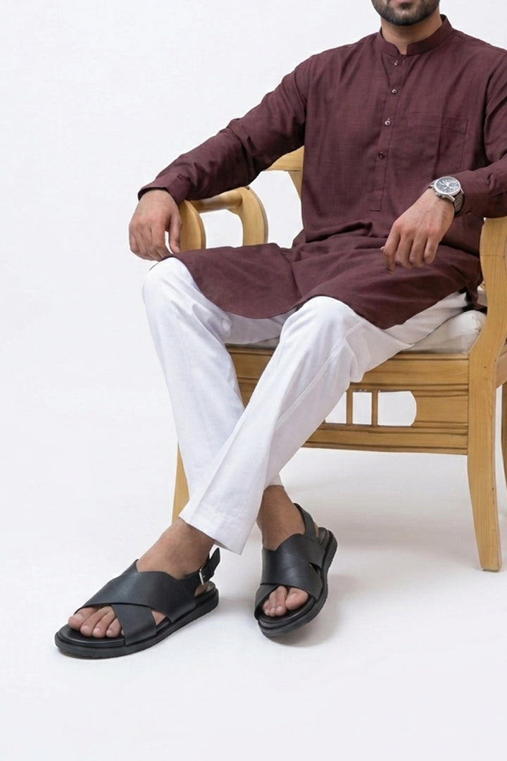 Black Backstrap Sandal