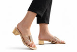 Radiant Gold Luxe Slipper