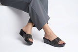 Purple Minimal PU Medicated Slipper