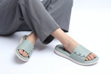 Blue Comfort PU Medicated Slipper