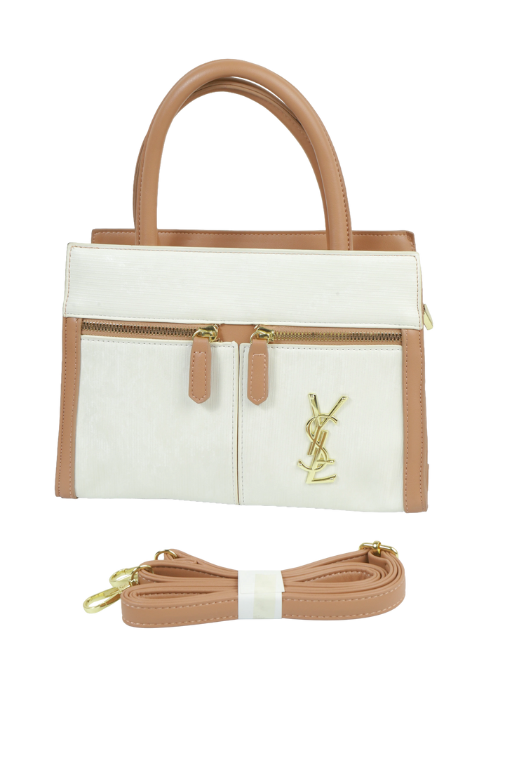 White Premium Satchel Handbag
