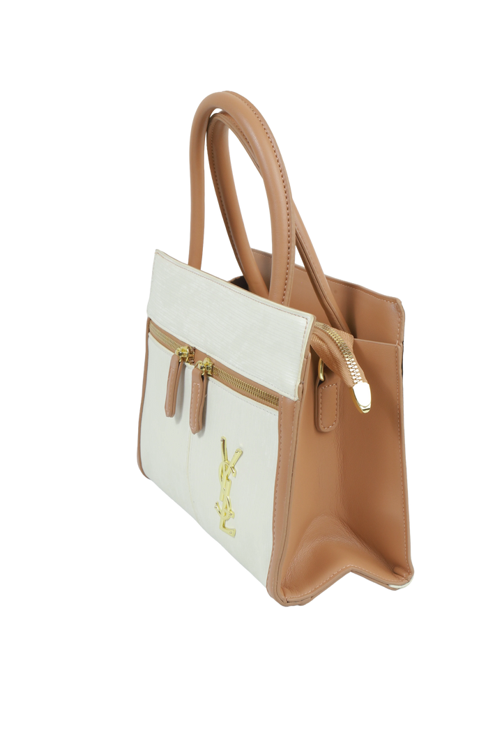 White Premium Satchel Handbag