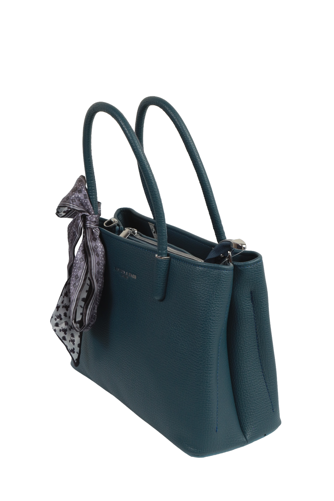 Blue Contemporary Tote Bag