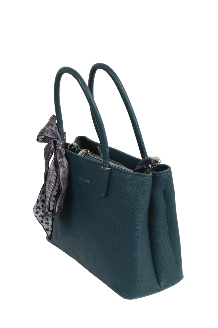 Blue Contemporary Tote Bag