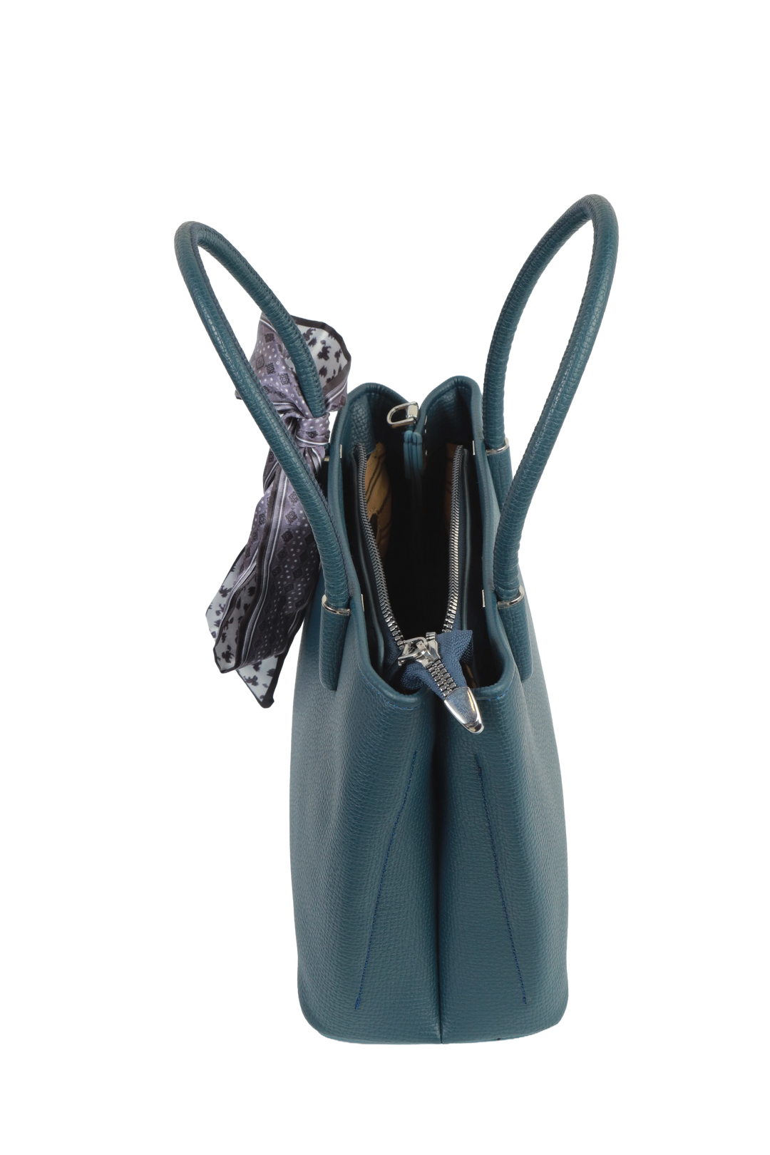 Blue Contemporary Tote Bag