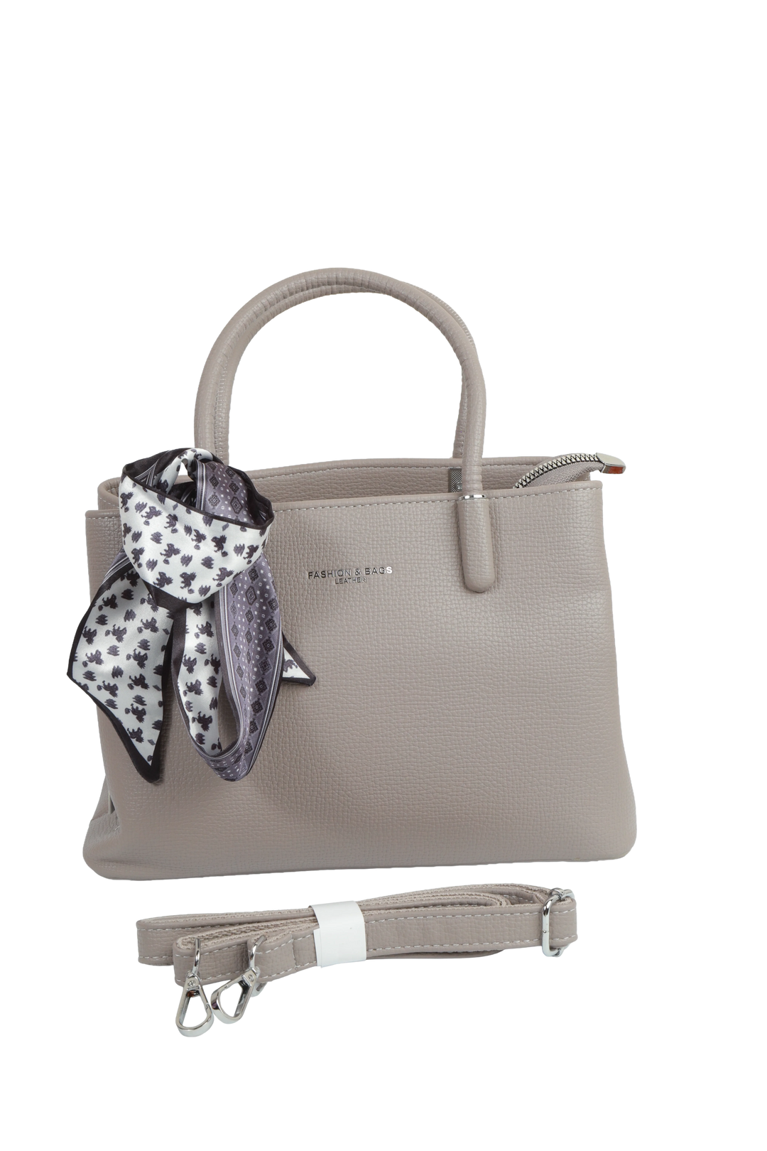 Grey Contemporary Tote Bag