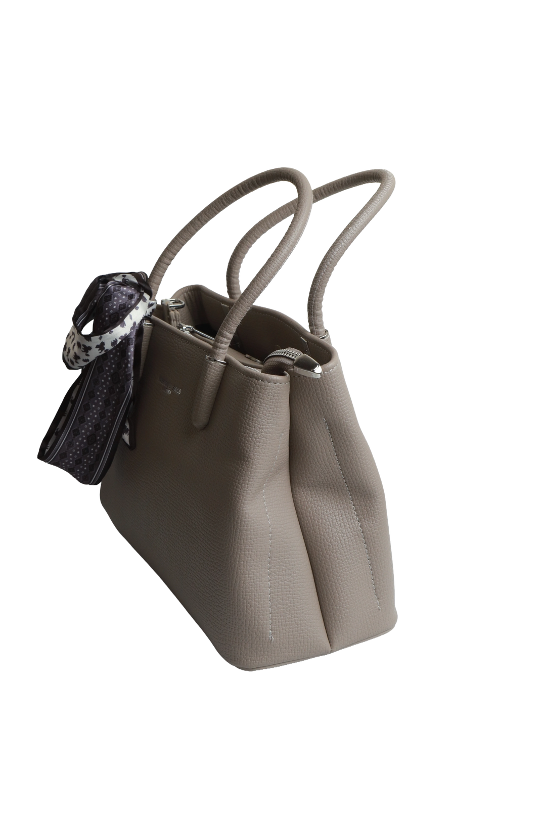 Grey Contemporary Tote Bag