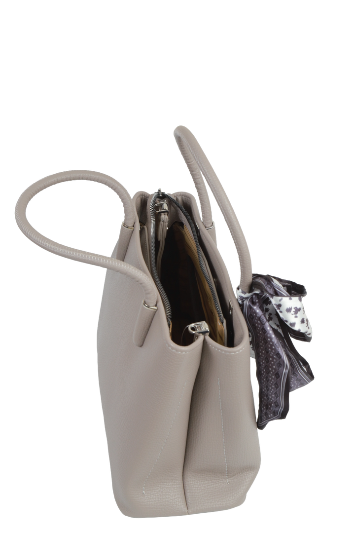 Grey Contemporary Tote Bag