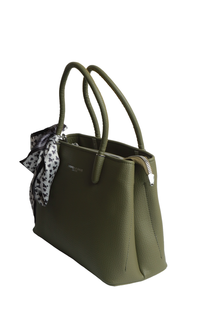 Green Contemporary Tote Bag