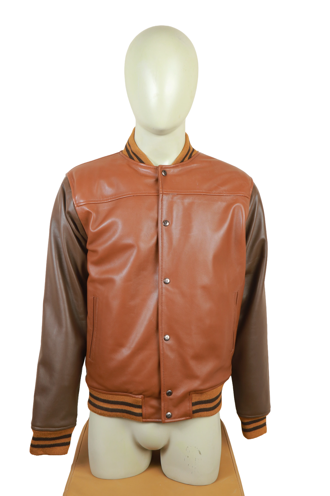 Brown Contemporary Leather Jacket