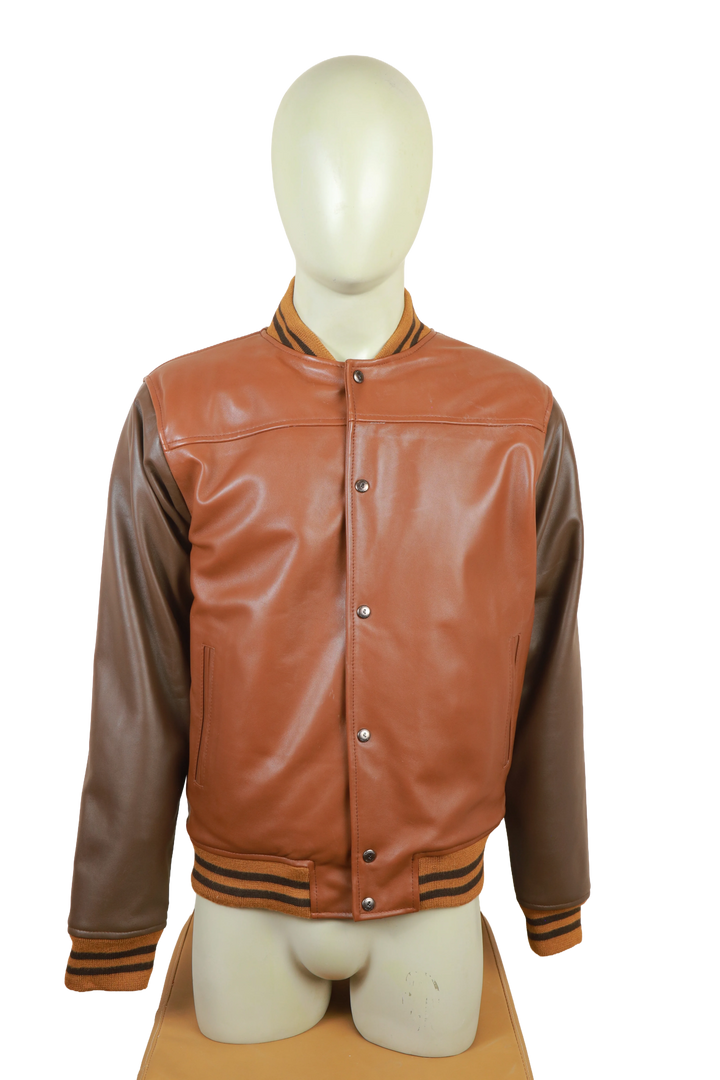 Brown Contemporary Leather Jacket
