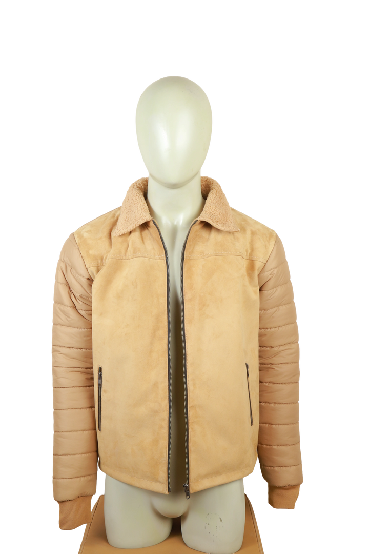 Light Brown Refined Leather Jacket