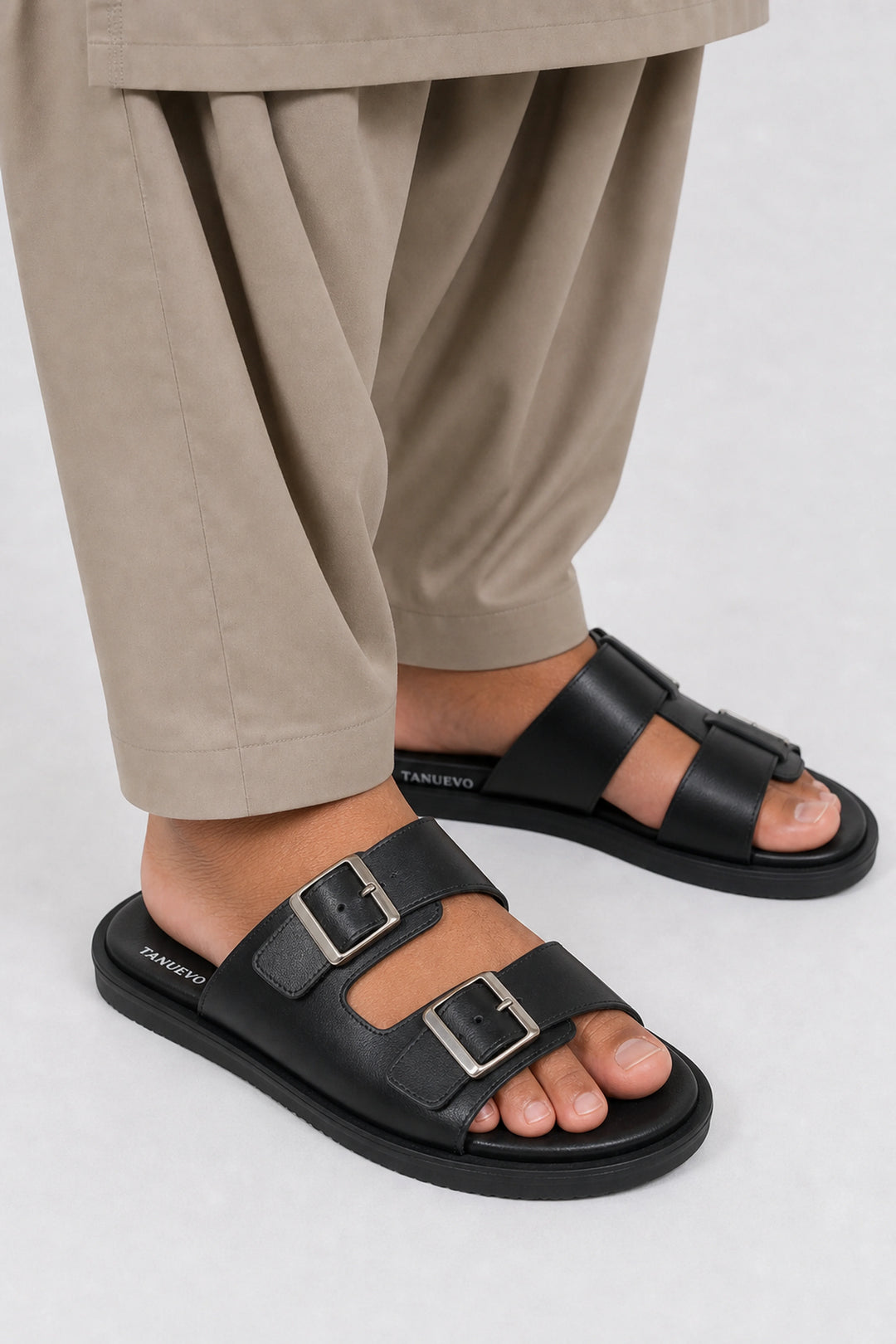 Premium Suede Black Slipper