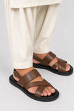 Luxury Brown Leather Sandal