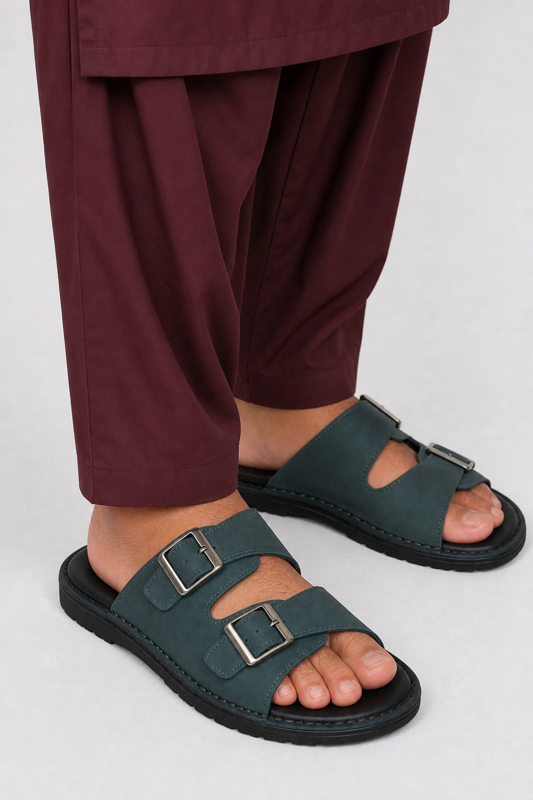 Stylish Nubuck Black Slipper
